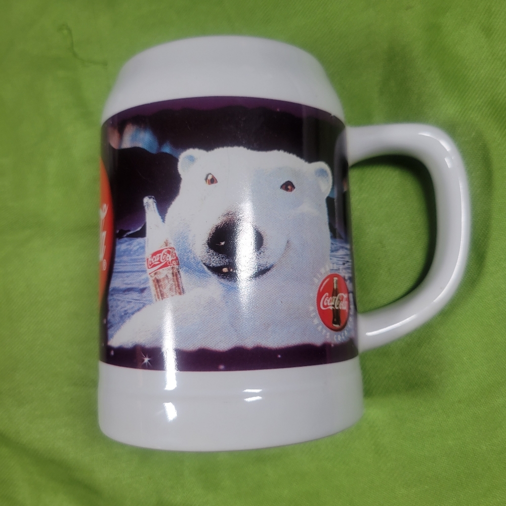 Coca Cola Beer Stein Style  Mug Polar Bear
